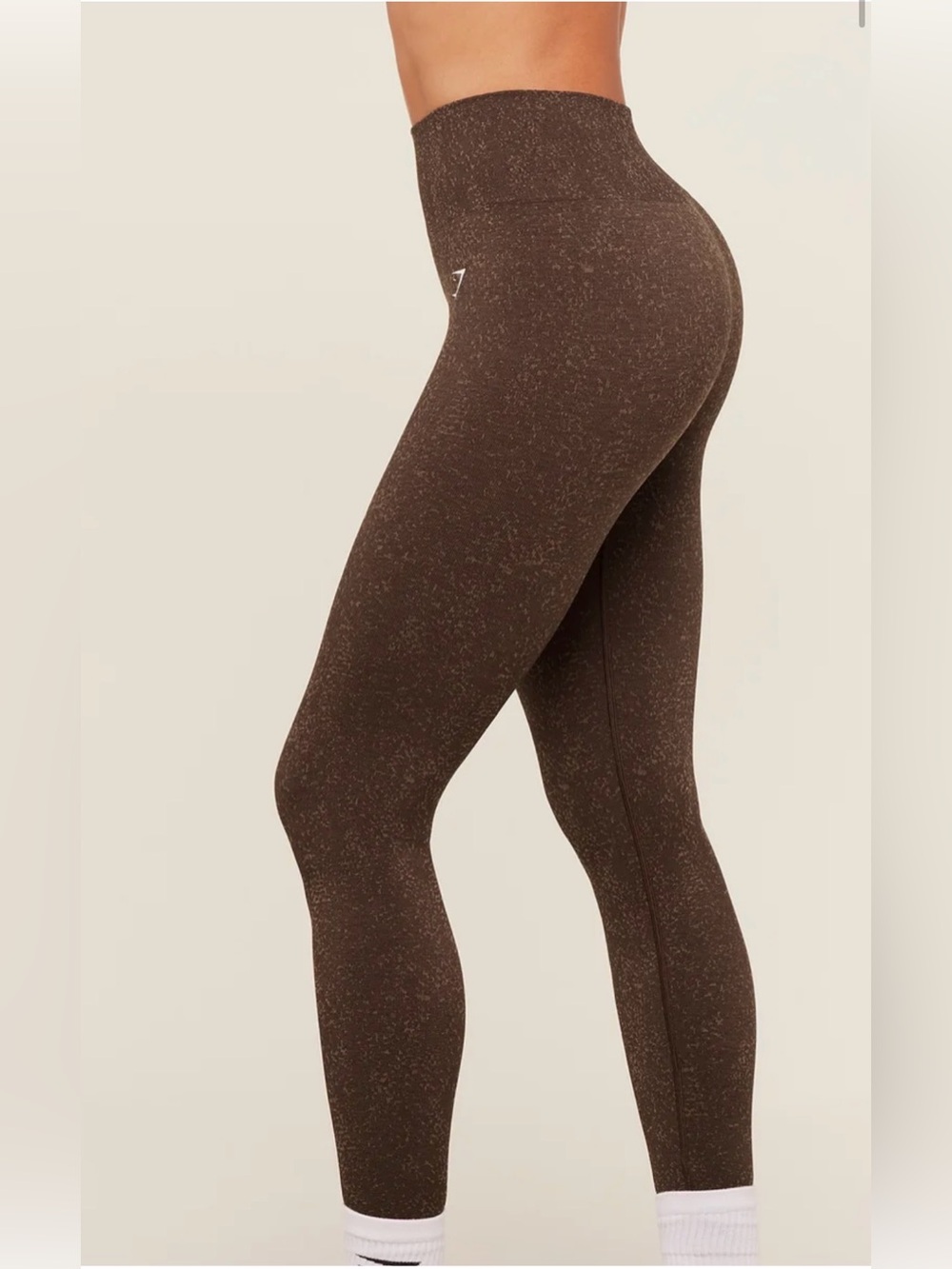 Gymshark Adapt Fleck Seamless Leggings in Archive Brown/Lifestyle Brown Size Med